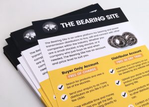 bearing site a5 flyers design