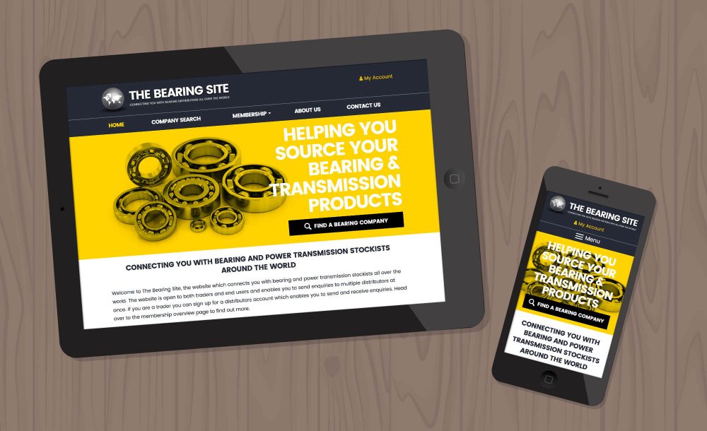 bearings website design west midlands