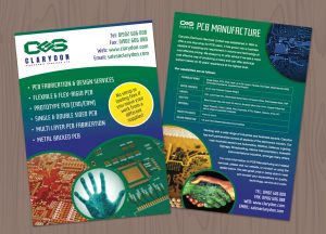 Clarydon A4 leaflet design and print