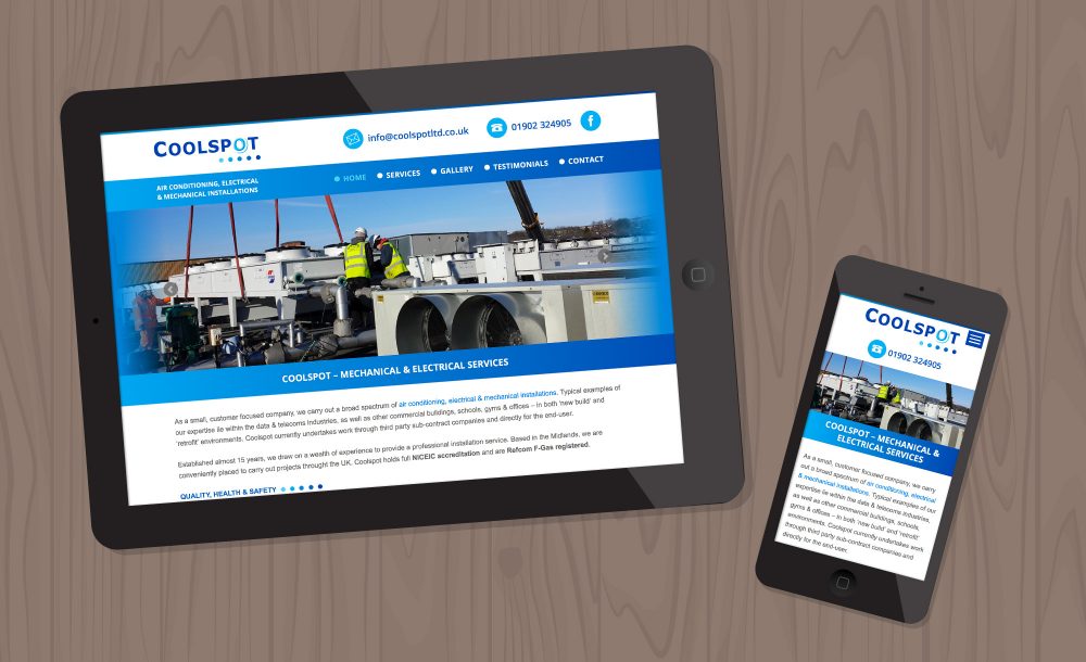 coolspot responsive website