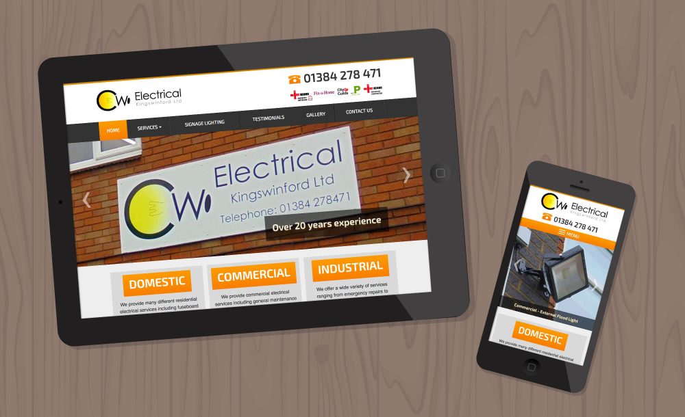 cwe electrical Kingswinford website