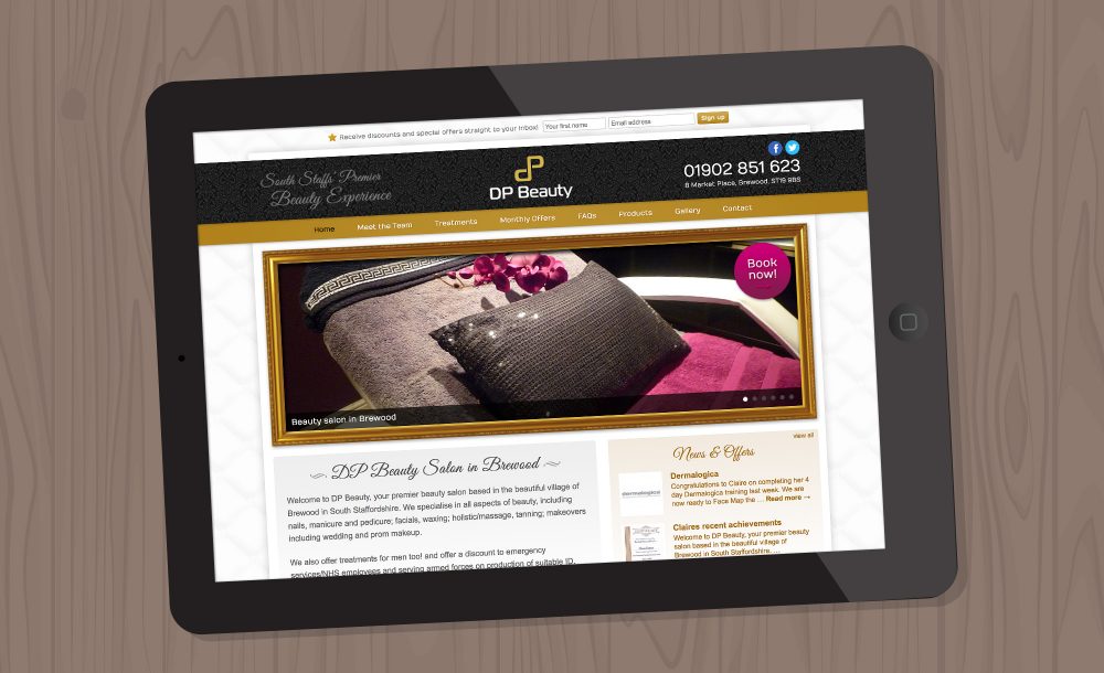 dp-beauty website design Breewood