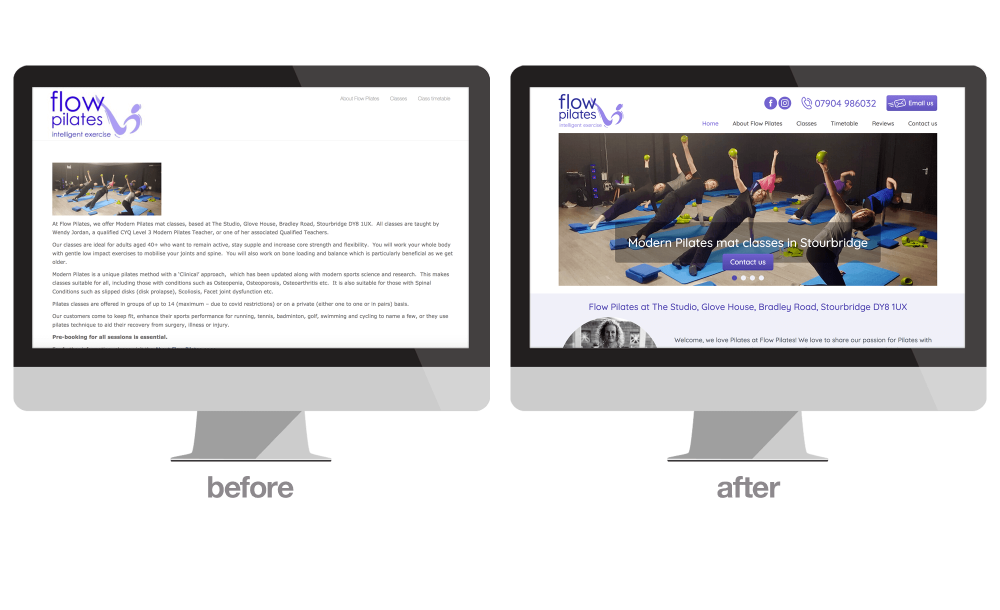 Flow Pilates website