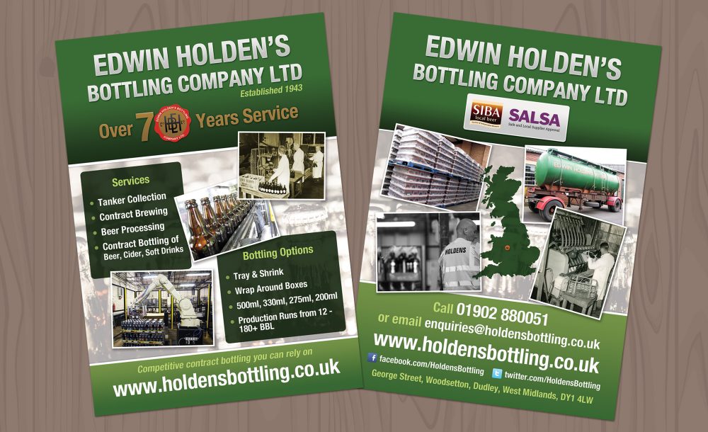 Holdens A5 printed flyers Dudley