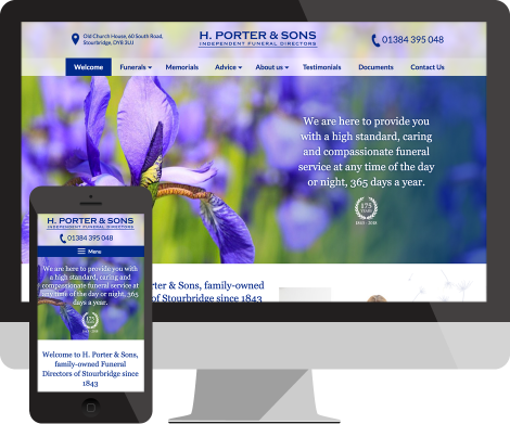 funeral directors website Stourbridge