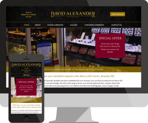 jewellers website design Stourbridge
