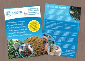 Kasdon A4 leaflet design and print