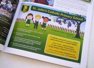 Magazine advert design St John's School