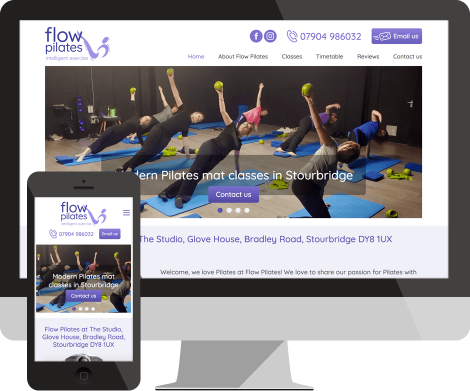 Flow Pilates website