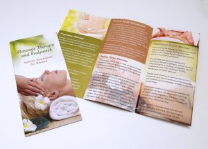 Trifold leaflet design and print